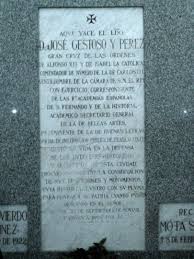 Lápida de la tumba de José Gestoso